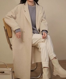ウールタッチロングチェスターコート