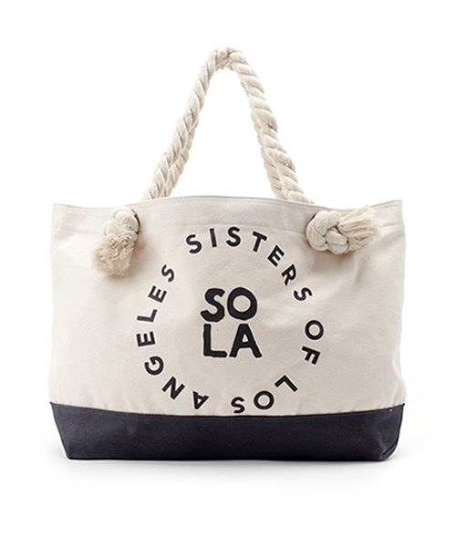 SoLA(Sister Of Los Angels)(ソラ(シスターオブロサンゼルス))の「SoLA LOGO TOTE/ロゴトートバッグ(トートバッグ・レディース・レッド/ブラック/ネイビー・FREE)」の2枚目の写真