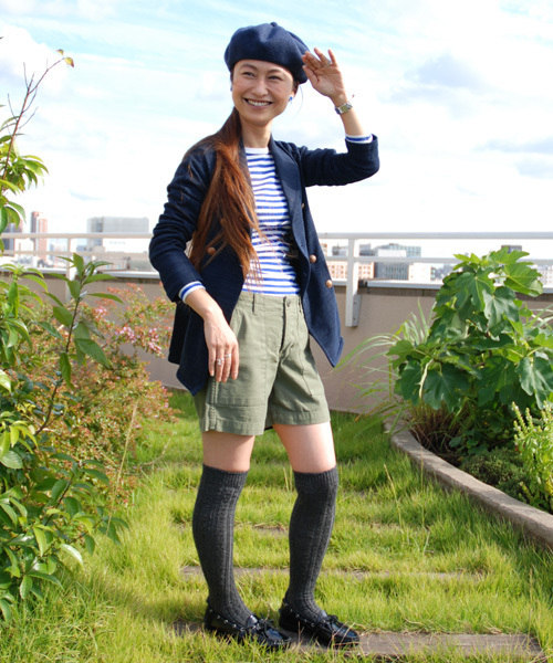 BEAMS BOY（ビームスボーイ）の「BEAMS BOY / 4Pミリタリー ショーツ（カーゴパンツ・レディース・オリーブ/ネイビー/カーキ・0/1）」の9枚目の写真