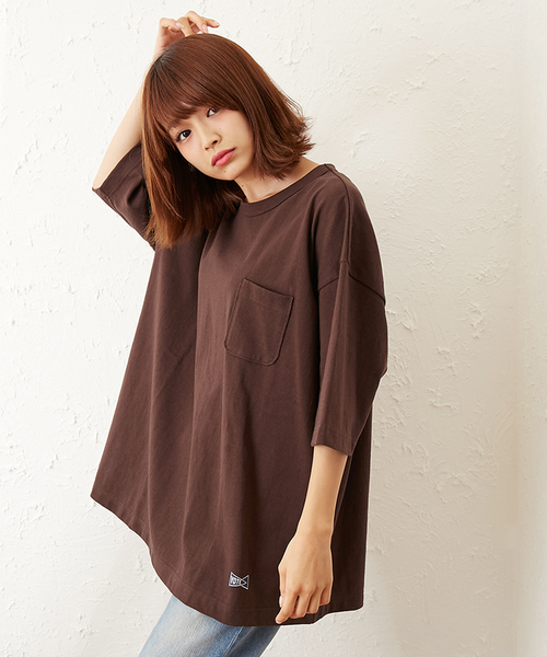 VOTE MAKE NEW CLOTHES（ボートメイクニュークローズ）の「VOTE MAKE NEW CLOTHES STANDARD PKT TEE（Tシャツ/カットソー・メンズ・ホワイト/ブラウン/ブラック/マルーン・SMALL/LARGE/MEDIUM）」の4枚目の写真