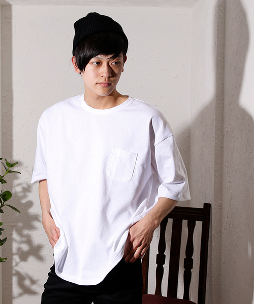 VOTE MAKE NEW CLOTHES（ボートメイクニュークローズ）の「VOTE MAKE NEW CLOTHES STANDARD PKT TEE（Tシャツ/カットソー・メンズ・ホワイト/ブラウン/ブラック/マルーン・SMALL/LARGE/MEDIUM）」の2枚目の写真