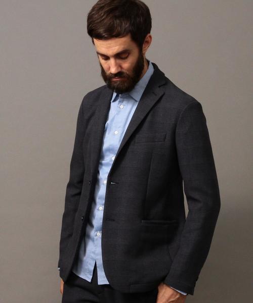 BEAUTY&YOUTH UNITED ARROWS（ビューティーアンドユースユナイテッドアローズ）の「BY "TORAY" プリント グレンチェック 2B ジャケット◆（テーラードジャケット・メンズ・ダークグレー/ネイビー・LARGE/MEDIUM/SMALL/X-LARGE）」の10枚目の写真