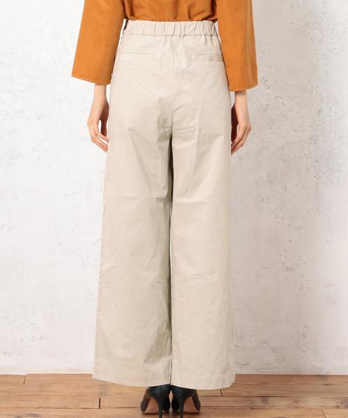 green label relaxing(グリーンレーベルリラクシング)の「CF コーデュロイ WIDE パンツ◆(その他パンツ・レディース・ブラック/ライトグレー/ベージュ・38/36)」の4枚目の写真