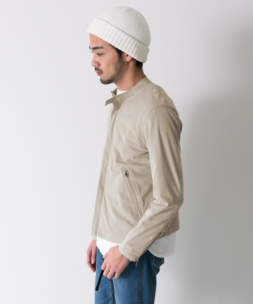 URBAN RESEARCH DOORS MENS（アーバンリサーチ ドアーズ メンズ）の「DOORS Faked Suede Riders JACKET（ライダースジャケット・メンズ・ベージュ/ブラウン/カーキ・40/38）」の11枚目の写真