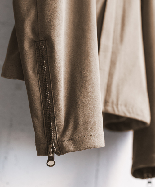 URBAN RESEARCH DOORS MENS（アーバンリサーチ ドアーズ メンズ）の「DOORS Faked Suede Riders JACKET（ライダースジャケット・メンズ・ベージュ/ブラウン/カーキ・40/38）」の15枚目の写真