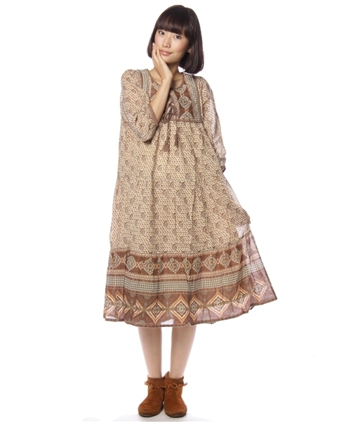 Another Edition アナザーエディション の Ae Qltパネル エスニックmaxi ワンピース Wear