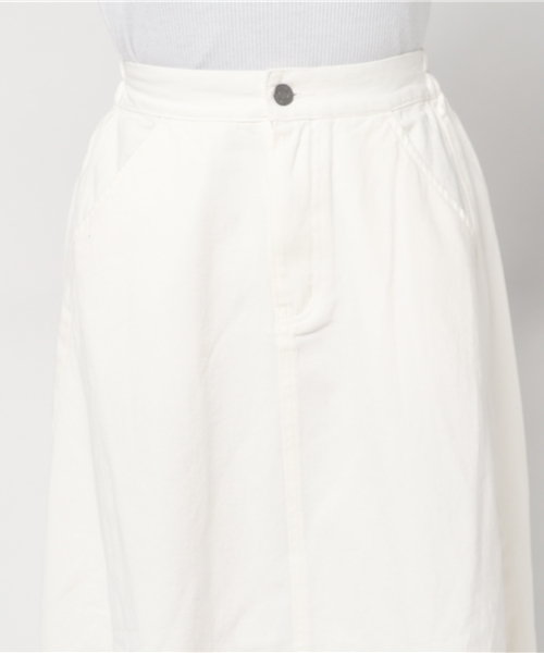 PUNYUS（プニュズ）の「フリンジロングスカート（スカート・レディース・インディゴブルー/ベージュ/ブラック/ホワイト・3/4/2/1）」の8枚目の写真