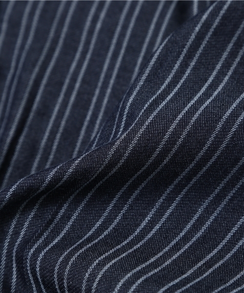 ADAM ET ROPE'（アダムエロペ）の「ロープインディゴピンストライプワイドスラックス（スラックス・メンズ・ネイビー/ブルー系その他2・S/M/L）」の13枚目の写真