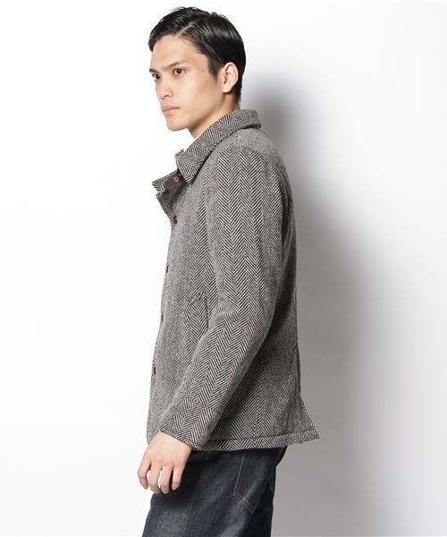 WHO'S WHO gallery（フーズフーギャラリー）の「◆ツイードコート（トレンチコート・メンズ・ブラック/ブラウン・SMALL/MEDIUM/LARGE）」の9枚目の写真