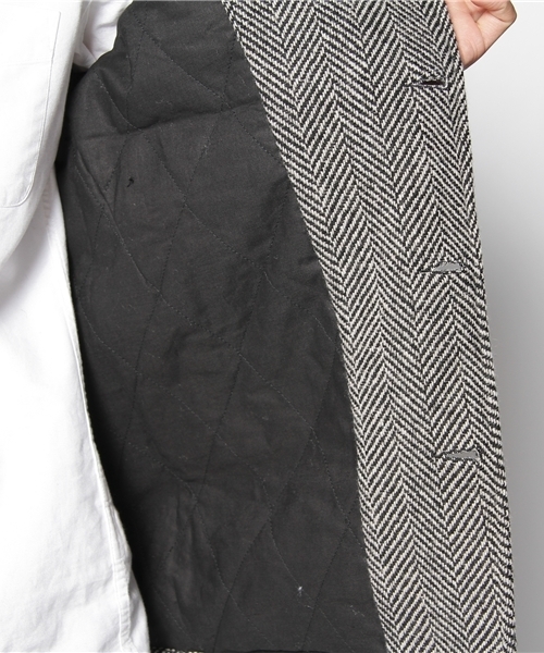 WHO'S WHO gallery（フーズフーギャラリー）の「◆ツイードコート（トレンチコート・メンズ・ブラック/ブラウン・SMALL/MEDIUM/LARGE）」の6枚目の写真