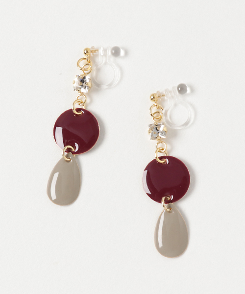 lily of the valley（リリーオブザバレイ）の「エポキシ×CZダイヤ樹脂ピアス/樹脂ノンホールピアス（イヤリング・レディース・A/B/C/D・FREE）」の3枚目の写真