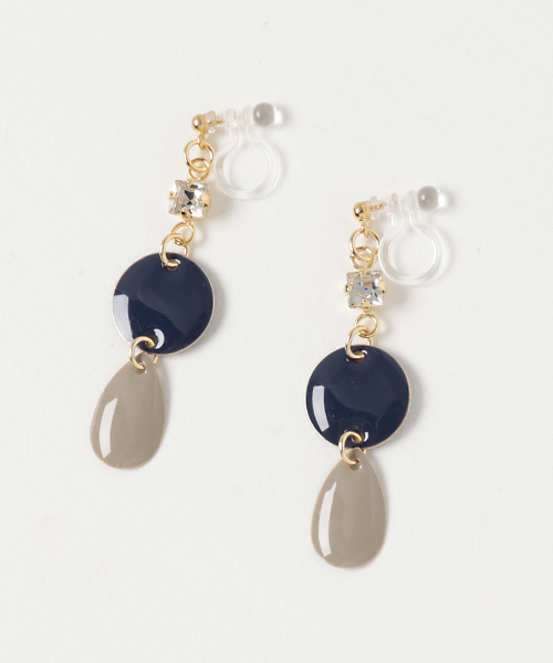 lily of the valley（リリーオブザバレイ）の「エポキシ×CZダイヤ樹脂ピアス/樹脂ノンホールピアス（イヤリング・レディース・A/B/C/D・FREE）」の4枚目の写真