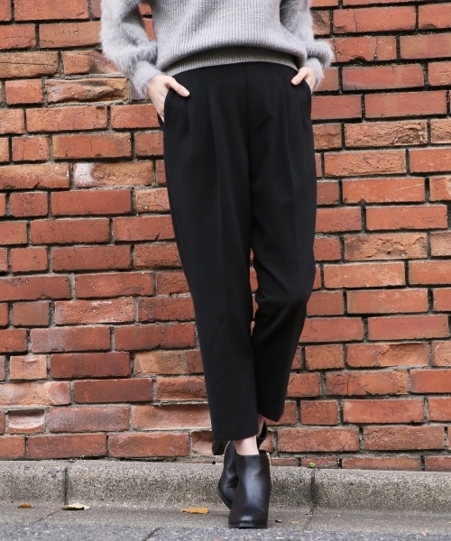 GLOBAL WORK（グローバルワーク）の「TRテーパードパンツ2/773053（その他パンツ・レディース・ホワイト/ブラック/ベージュ/グレー/ネイビー・SMALL/MEDIUM/LARGE）」の3枚目の写真