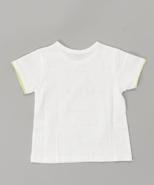 RAGMART(ラグマート)の「スラブ天竺半袖プリントTシャツ(Tシャツ/カットソー・キッズ・ネイビー/オフホワイト/オレンジ/グリーン・110cm/100cm/120cm/130cm)」の5枚目の写真