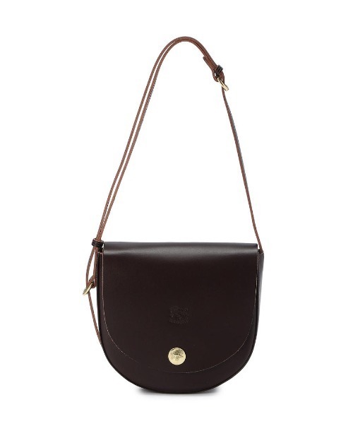 IL BISONTE（イルビゾンテ）の「IL BISONTE / VACCHETTA SMOOTH LEATHER / SHOULDER BAG（ショルダーバッグ・レディース・チャコールグレー/ブラック/ブラウン系その他/ブラウン・FREE）」の3枚目の写真