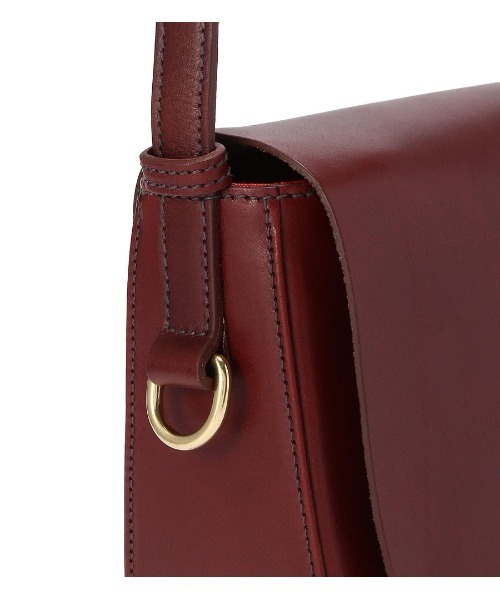 IL BISONTE（イルビゾンテ）の「IL BISONTE / VACCHETTA SMOOTH LEATHER / SHOULDER BAG（ショルダーバッグ・レディース・チャコールグレー/ブラック/ブラウン系その他/ブラウン・FREE）」の7枚目の写真