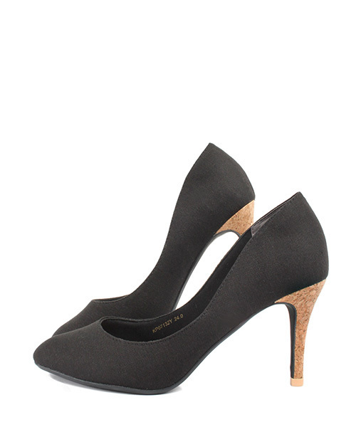 RANDA（ランダ）の「ストレスフリー/キャンバスプレーンパンプス（パンプス・レディース・ブラック/ベージュ/ピンク・22/22.5/23/23.5/24/24.5/25/25.5）」の5枚目の写真