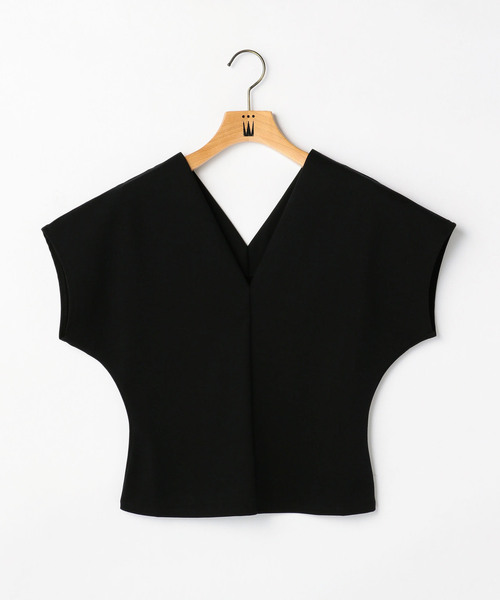 Tiara（ティアラ）の「ポンチウエストコンシャスVネックトップス（Tシャツ/カットソー・レディース・ブラック/アイボリー/ヘザーグレー・FREE）」の19枚目の写真