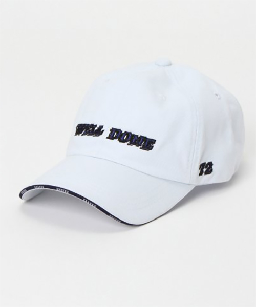 VENCEEXCHANGE（ヴァンスエクスチェンジ）の「WELLDONEキャップ（キャップ・メンズ・ホワイト/ブラック/レッド・フリー）」の2枚目の写真
