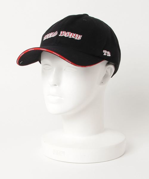 VENCEEXCHANGE（ヴァンスエクスチェンジ）の「WELLDONEキャップ（キャップ・メンズ・ホワイト/ブラック/レッド・フリー）」の6枚目の写真