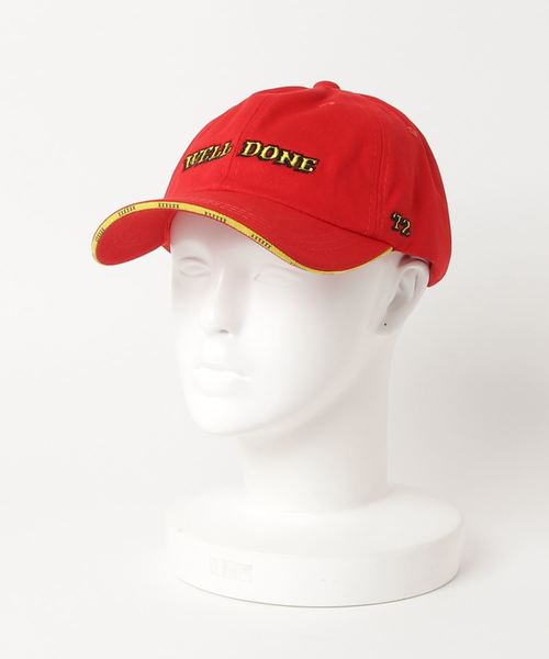VENCEEXCHANGE（ヴァンスエクスチェンジ）の「WELLDONEキャップ（キャップ・メンズ・ホワイト/ブラック/レッド・フリー）」の5枚目の写真