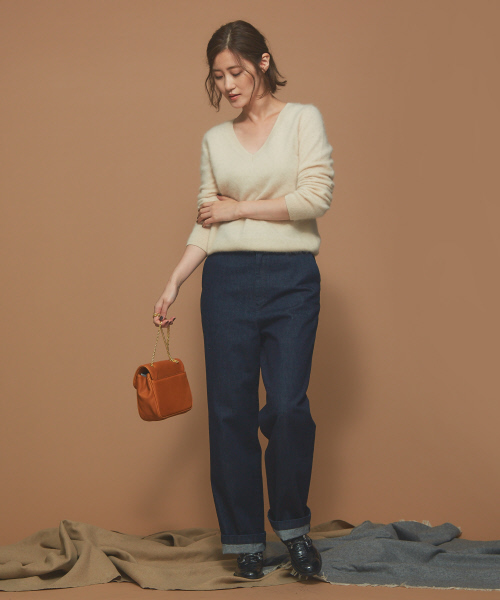 Abahouse Devinette（ドゥヴィネット）の「ソフトレザーチェーンショルダーバッグ（ショルダーバッグ・レディース・ベージュ/キャメル/ブラック・フリー）」の11枚目の写真