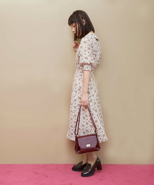 OLIVE des OLIVE（オリーブデオリーブ）の「[再入荷決定!]開襟花柄