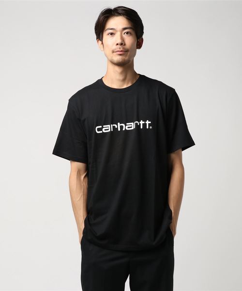Carhartt WIP(カーハートダブリューアイピー)の「S/S SCRIPT T-SHIRT(Tシャツ/カットソー・メンズ・ホワイト/ブラック/ヘザーグレー/ブラウン・SMALL/MEDIUM/LARGE)」の3枚目の写真