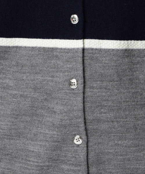 NARACAMICIE（ナラカミーチェ）の「バイカラークルーカーディガン（カーディガン/ボレロ・レディース・ブラック/ネイビー・MEDIUM/LARGE）」の13枚目の写真