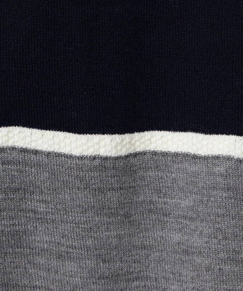 NARACAMICIE（ナラカミーチェ）の「バイカラークルーカーディガン（カーディガン/ボレロ・レディース・ブラック/ネイビー・MEDIUM/LARGE）」の10枚目の写真