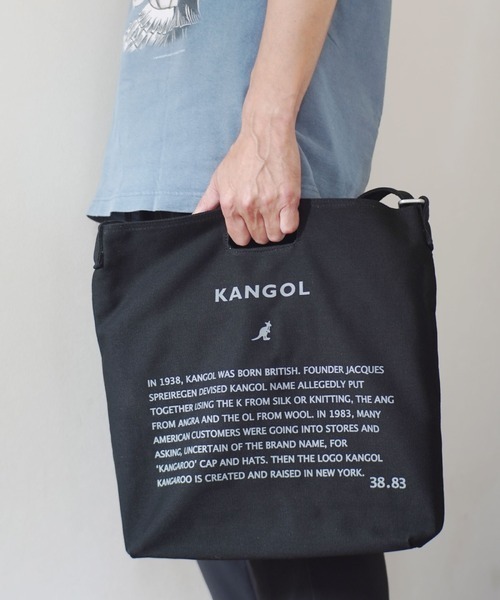 KANGOL（カンゴール）の「【KANGOL / カンゴール】 2WAYロゴプリントトートバッグ（トートバッグ・レディース・ホワイト系その他5/ホワイト系その他6/ブラック×ホワイト/ブラック/ブラック×グレー/ホワイト×ブラック/ブラック系その他/ホワイト×ピンク/ホワイト系その他2/ホワイト系その他3/ホワイト系その他4/ホワイト系その他7/ブラック系その他2/ブラック×ライム/ホワイト/ホワイト系その他/アイボリー/オフホワイト/ブラック系その他4/オレンジ/その他1/ホワイト×ライム/その他2/ブラック系その他5/レインボー/ホワイト×ブルー/ホワイト×レッド/ベージュ/ホワイト×ネイビー/その他5/その他3/その他4/ブラック系その他3・FREE）」の18枚目の写真