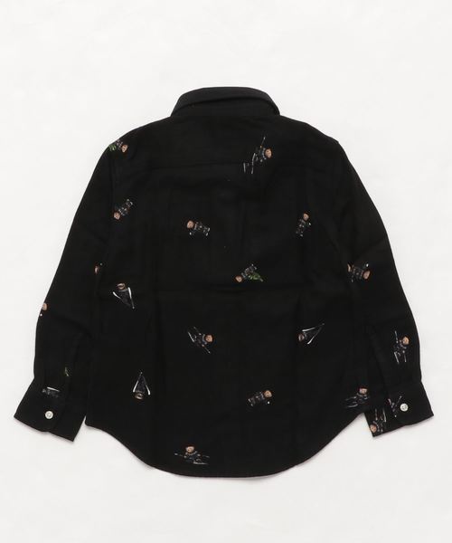 POLO RALPH LAUREN CHILDRENSWEAR（ポロ ラルフ ローレン チルドレンズウェア）の「Polo ベア コットン フランネル シャツ（シャツ/ブラウス・キッズ・ブラック・3T/4T）」の5枚目の写真