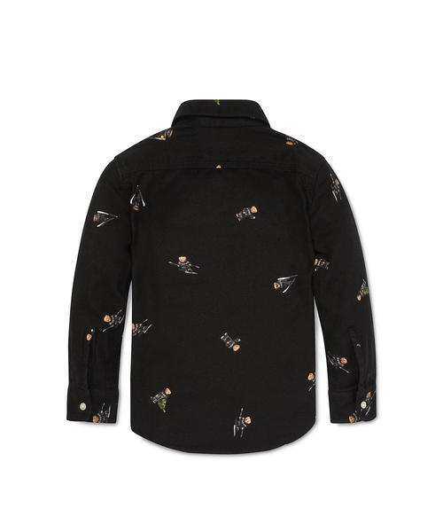 POLO RALPH LAUREN CHILDRENSWEAR（ポロ ラルフ ローレン チルドレンズウェア）の「Polo ベア コットン フランネル シャツ（シャツ/ブラウス・キッズ・ブラック・3T/4T）」の2枚目の写真