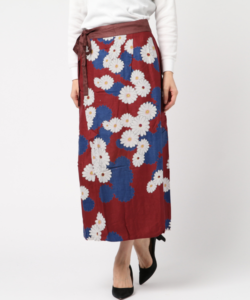 カヤ（カヤ）の「【カヤ】和モダンならいスカート（スカート・レディース・レッド/イエロー/ブルー/アーミー・FREE）」の4枚目の写真