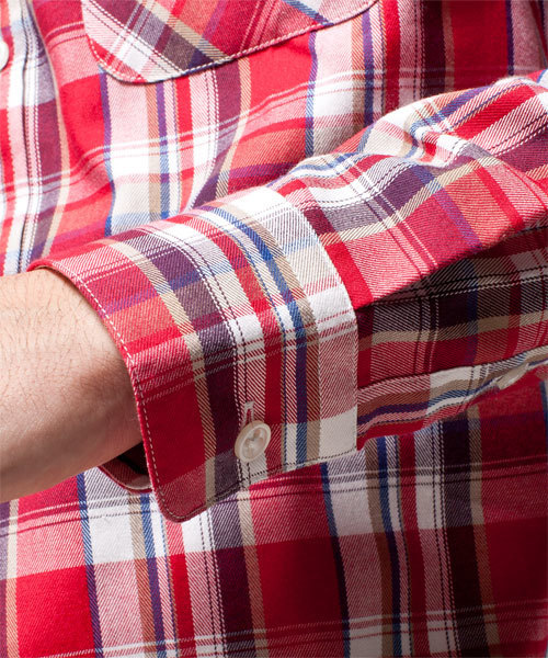 NANO universe(ナノユニバース)の「サーモライトネルシャツ L/S(シャツ/ブラウス・メンズ・ブルー/ネイビー/イエロー/レッド/グリーン・SMALL/MEDIUM/LARGE/X-LARGE)」の16枚目の写真