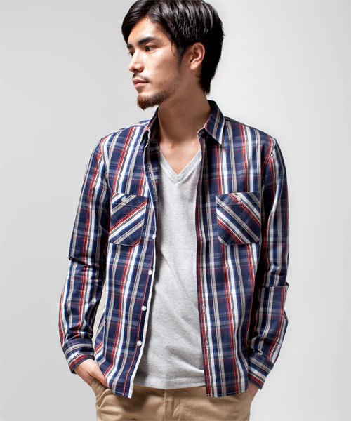 NANO universe(ナノユニバース)の「サーモライトネルシャツ L/S(シャツ/ブラウス・メンズ・ブルー/ネイビー/イエロー/レッド/グリーン・SMALL/MEDIUM/LARGE/X-LARGE)」の21枚目の写真