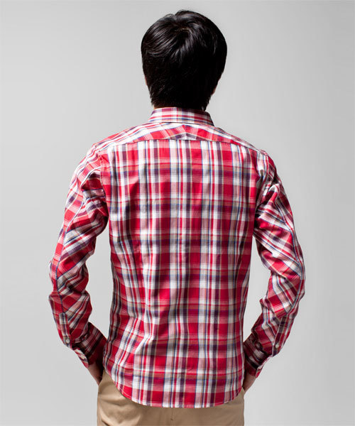 NANO universe(ナノユニバース)の「サーモライトネルシャツ L/S(シャツ/ブラウス・メンズ・ブルー/ネイビー/イエロー/レッド/グリーン・SMALL/MEDIUM/LARGE/X-LARGE)」の14枚目の写真