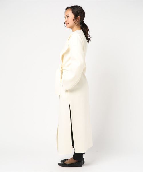 ESTNATION ダブルフェイスノーカラーコート ESTNATION（エストネーション）の「ESTNATION / ダブルフェイスノー