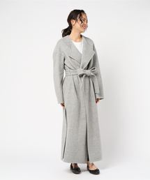 新品タグ付ꕥエストネーション ダブルフェイスノーカラーショートコート ノーカラー ESTNATION（エストネーション）の「ESTNATION / ダブルフェイスノー