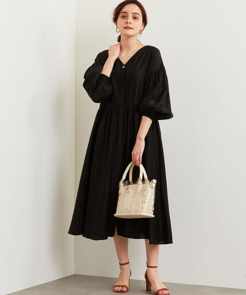 Green Label Relaxing グリーンレーベルリラクシング の Ffc Tavii ボリューム シャーリング ワンピース ワンピース Wear Green Label Relaxing グリーンレーベルリラクシング の Ffc Tavii ボリューム シャーリング ワンピース ワンピース Wear