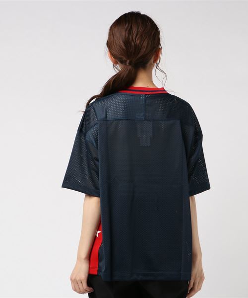 Champion(チャンピオン)の「【Champion/チャンピオン】レディース メッシュTシャツ(Tシャツ/カットソー・レディース・ブラック/ネイビー/ホワイト・LARGE/MEDIUM)」の5枚目の写真