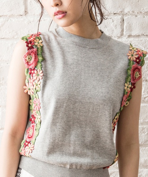 MILLION CARATS(�~���I���J���b�c)�́y�V�F�ǉ��z�ԃ��[�X�j�b�g�m�[�X���[�u�g�b�v�X(�j�b�g/�Z�[�^�[)