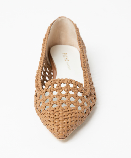 PICHE ABAHOUSE(ピシェ アバハウス)の「チュールメッシュフラットパンプス(パンプス・レディース・キャメル/シルバー/ホワイト・35/38/40/39/36/34/37)」の7枚目の写真