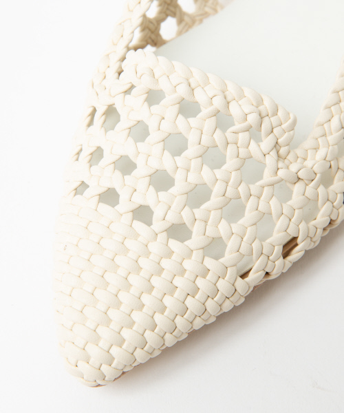 PICHE ABAHOUSE(ピシェ アバハウス)の「チュールメッシュフラットパンプス(パンプス・レディース・キャメル/シルバー/ホワイト・35/38/40/39/36/34/37)」の18枚目の写真