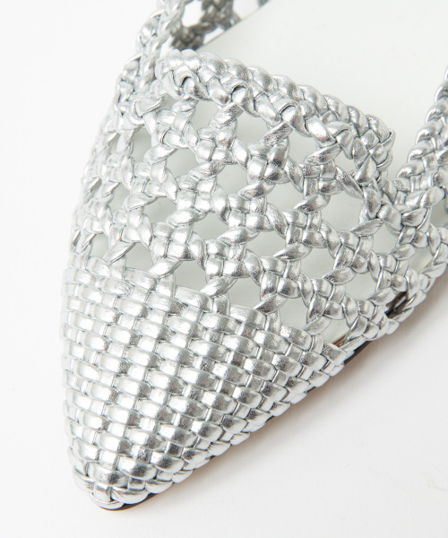 PICHE ABAHOUSE(ピシェ アバハウス)の「チュールメッシュフラットパンプス(パンプス・レディース・キャメル/シルバー/ホワイト・35/38/40/39/36/34/37)」の6枚目の写真