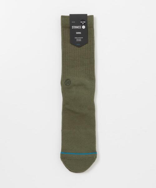 STANCE(スタンス)の「STANCE SOCKS ICON(ソックス/靴下・メンズ・ホワイト/ブラック/グレー/ミント/パープル/オレンジ/グリーン/レッド系その他/カーキ/グリーン系その他/ピンク系その他/オレンジ系その他/ボルドー/イエロー系その他/ブルー系その他・LARGE/SMALL)」の4枚目の写真