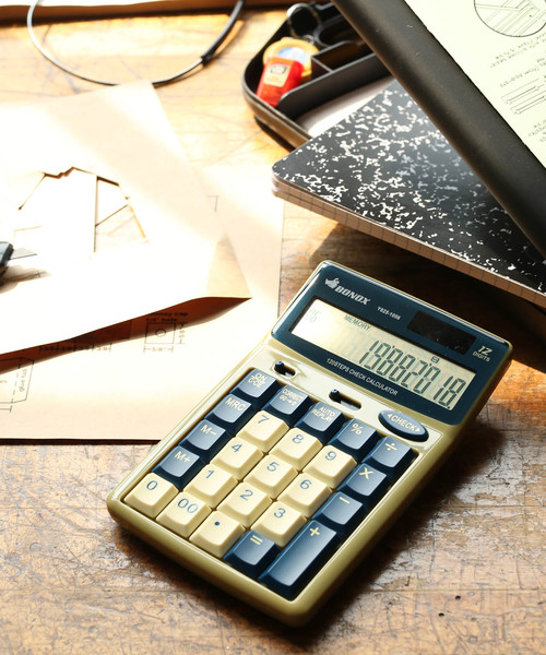 DULTON(ダルトン)の「BONOX CALCULATOR/ボノックス カルキュレーター(ステーショナリー)」|ベージュ