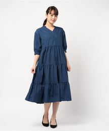KOBE LETTUCE | 2WAYティアードシャツワンピース(ワンピース)