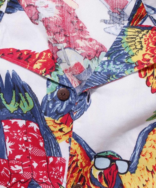 Levi's(リーバイス)の「オープンカラーシャツ PARROTS BRILLIANT WHITE PRINT(シャツ/ブラウス・メンズ・マルチ・L/M/S/XL)」の3枚目の写真