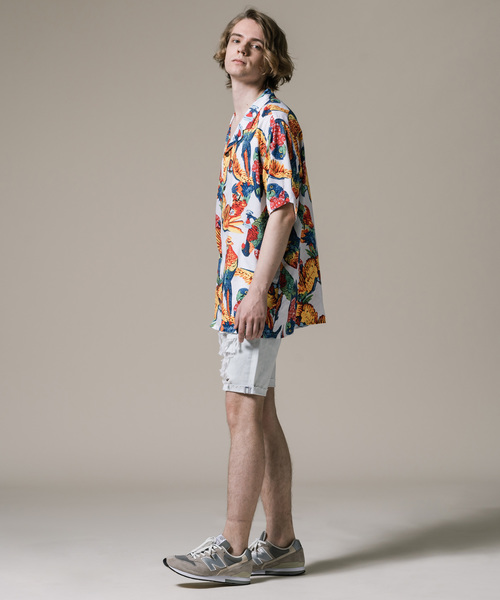 Levi's(リーバイス)の「オープンカラーシャツ PARROTS BRILLIANT WHITE PRINT(シャツ/ブラウス・メンズ・マルチ・L/M/S/XL)」の8枚目の写真